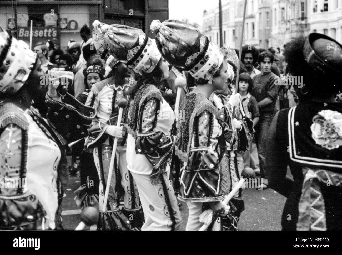 The Notting Hill Carnival in the streets of West London in 1976, the ...