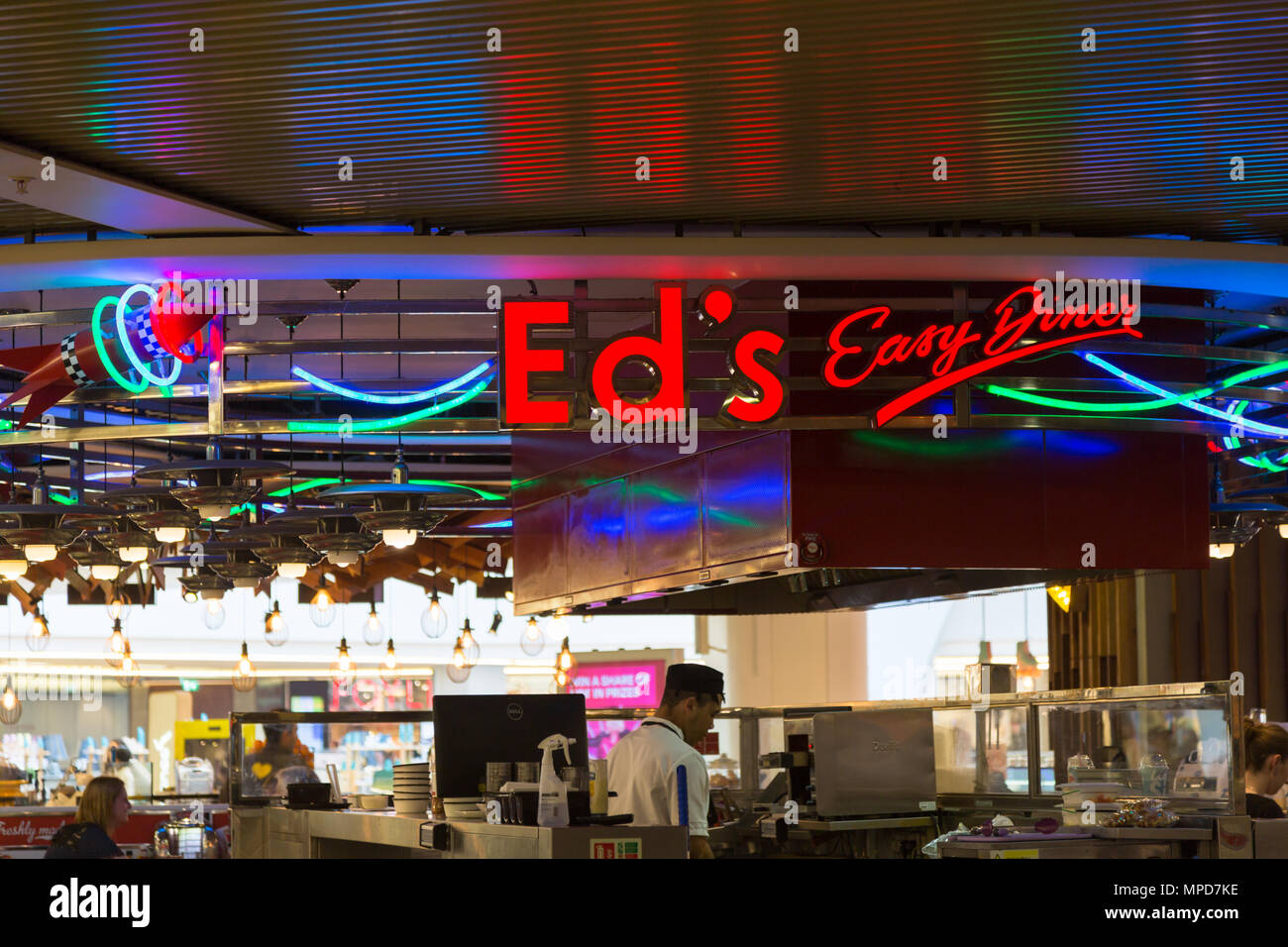 Ed's Easy Diner, Grand Central UK Stock Photo Alamy