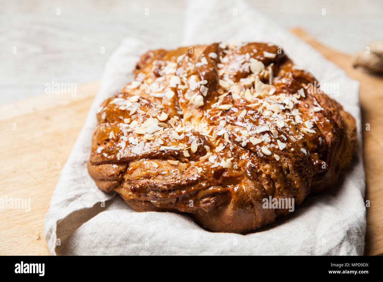 Sweet maple syrup bread Stock Photo Alamy