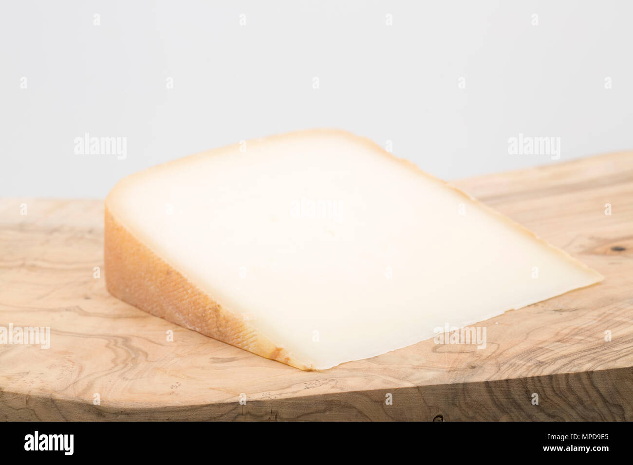 Ossau Iraty cheese from the Fench Pyrenees made from ewe’s milk bought from a supermarket in the UK. England UK GB Stock Photo