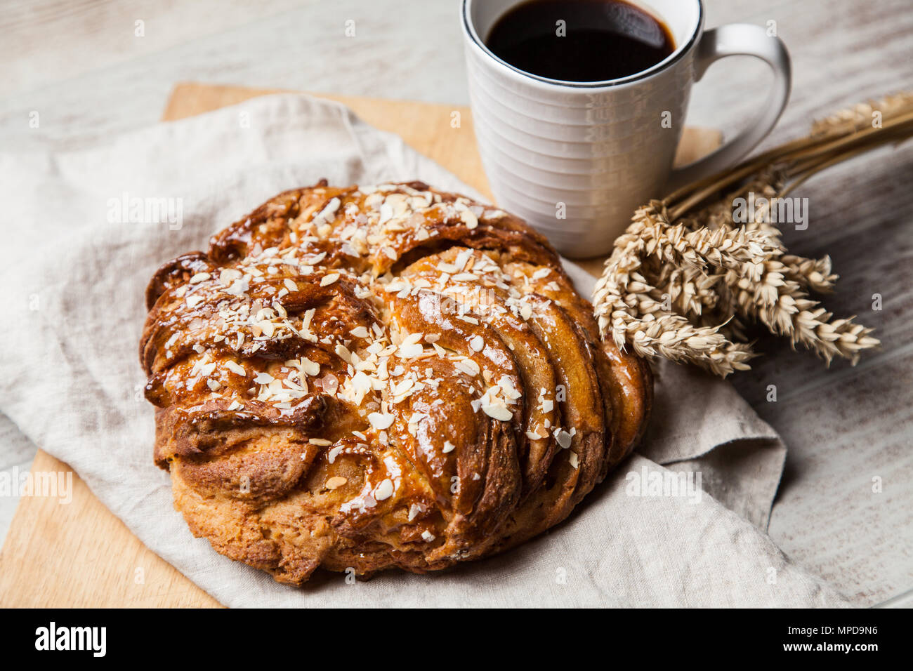 Sweet maple syrup bread Stock Photo Alamy