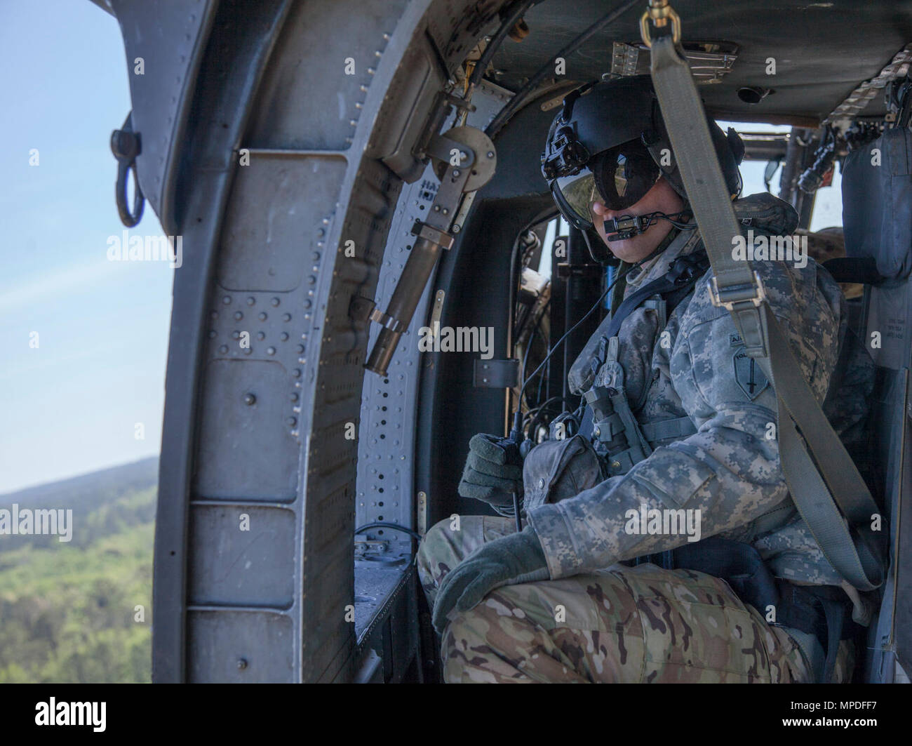 Two Man Crew Helicopter High Resolution Stock Photography and Images ...