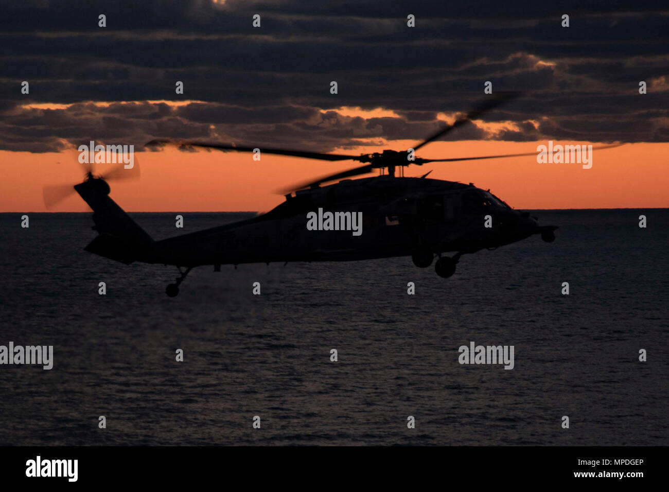 OCEAN (April 9, 2017) An MH-60S Sea Hawk helicopter assigned to the ...