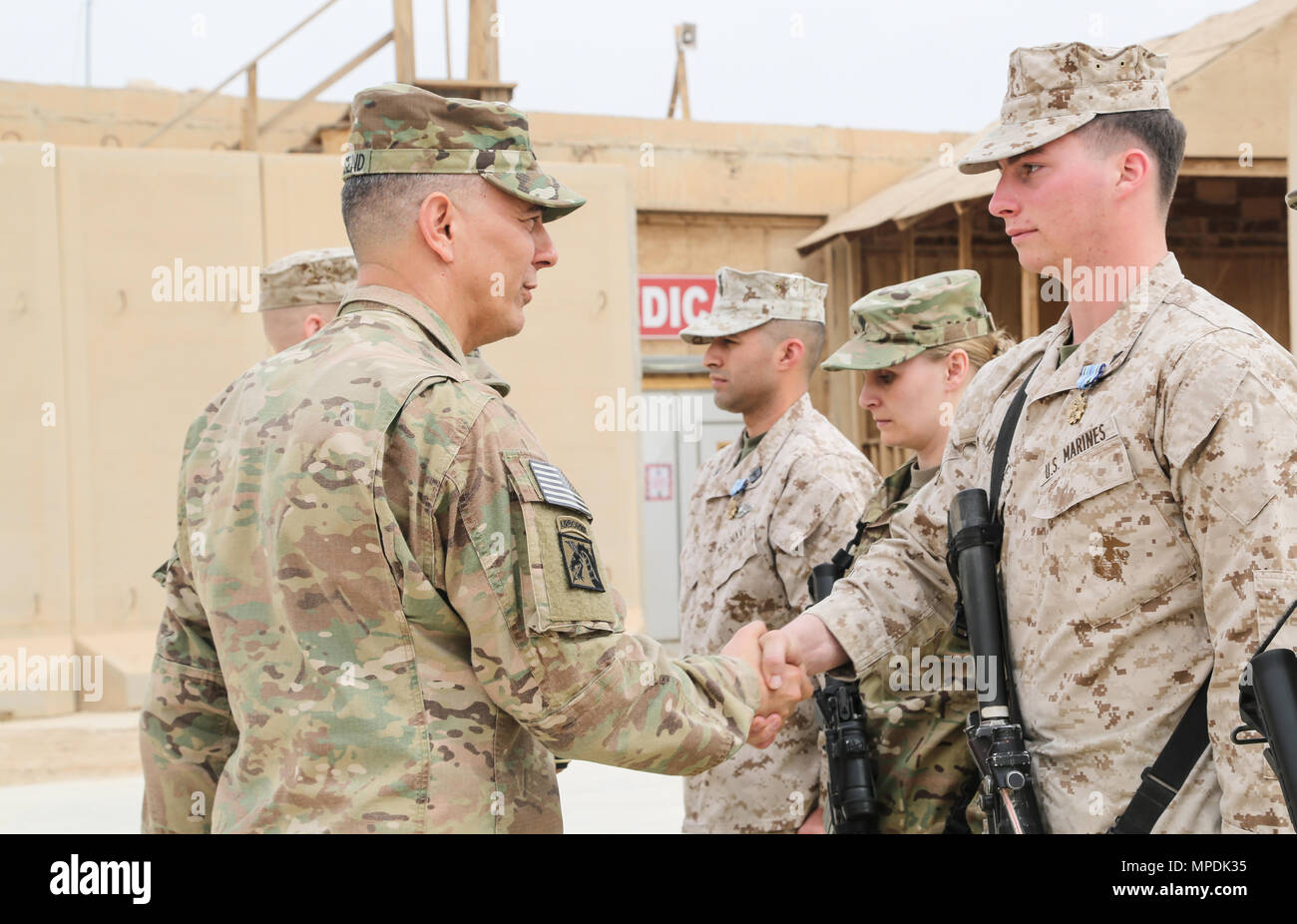 U.S. Army Lt. Gen. Stephen Townsend, commanding general of Combined ...