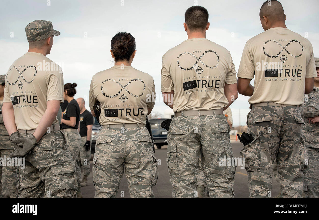 Members of team True stand together during a reprieve between events at