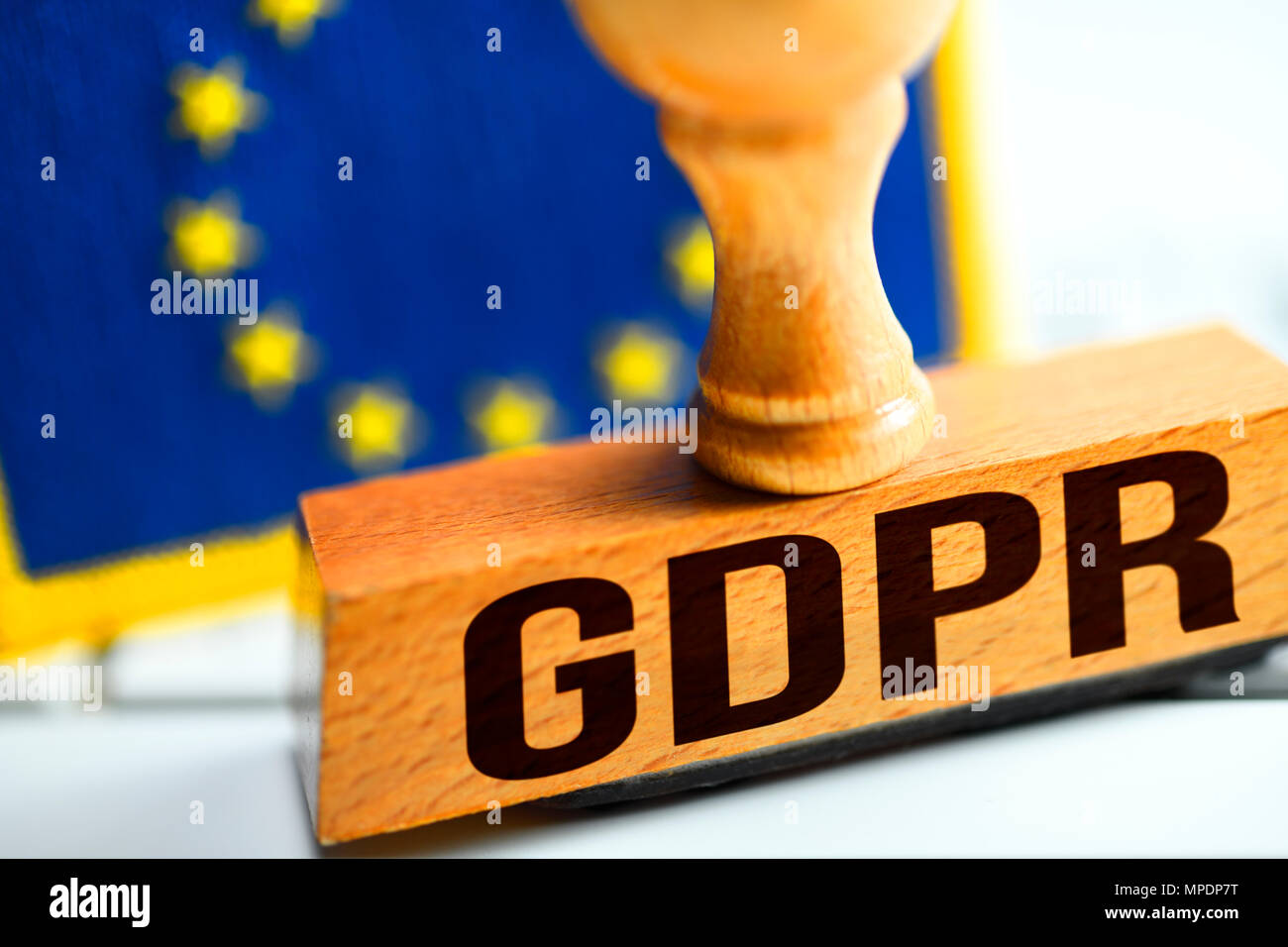 GDPR stamp, General Data Protection Regulation Stock Photo