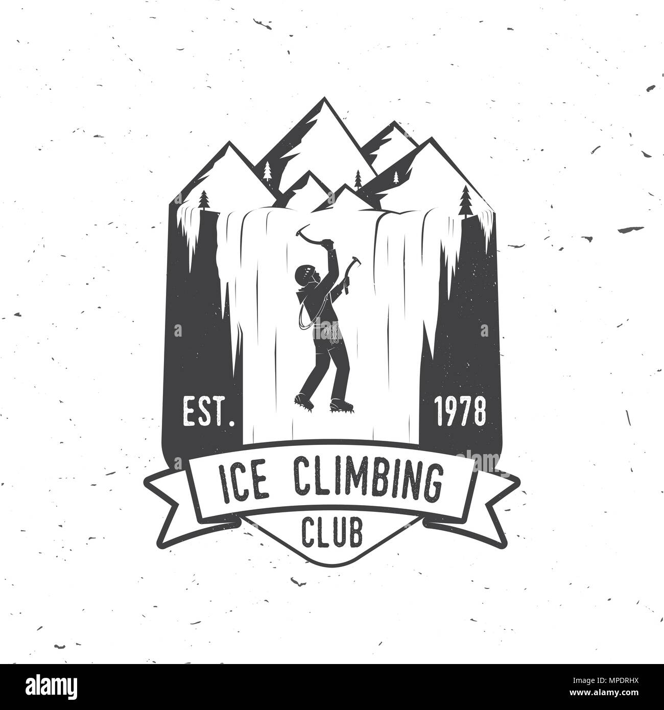 Rock climbing logo man climb hires stock photography and images Alamy