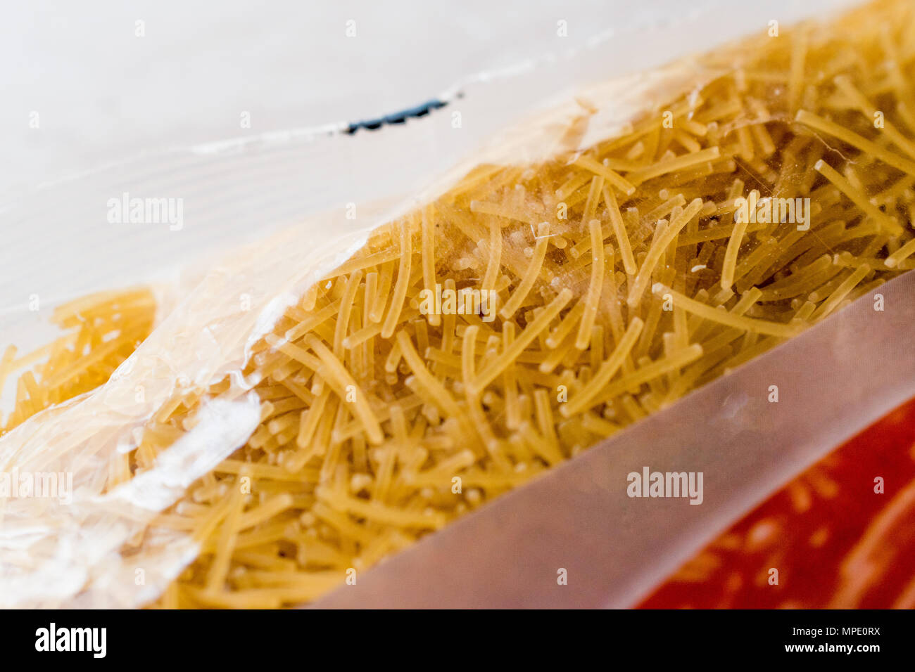Download Raw Vermicelli Pasta In Plastic Package Organic Food Stock Photo Alamy Yellowimages Mockups