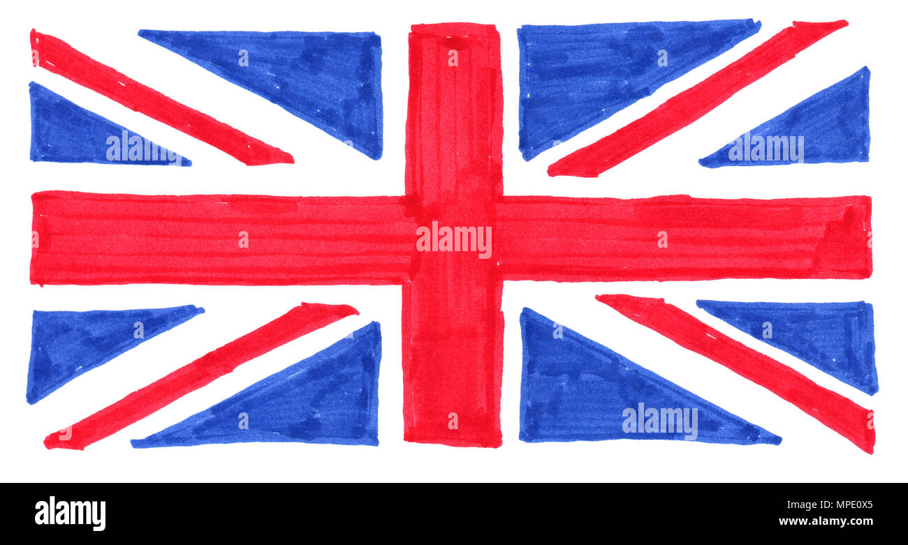 Британский флаг рисование