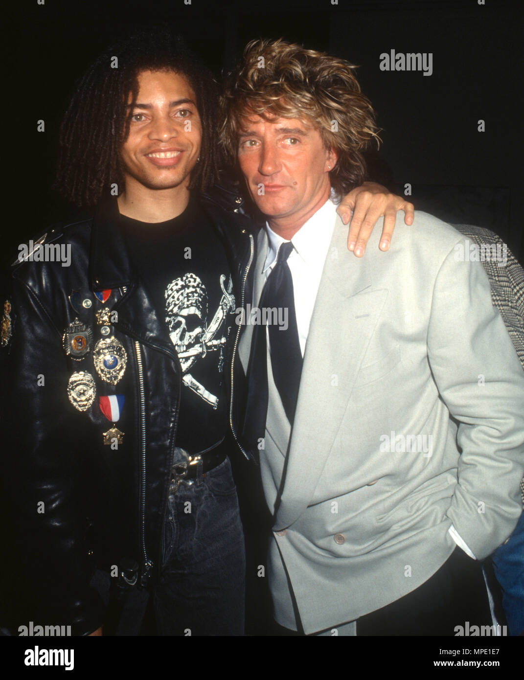 Santa Monica Ca January 31 L R Singers Terence Trent D Arby And Rod Stewart Attend Pollack Media Group S Eighth Annual Radio And Music Conference On January 31 1991 At The Museum Of