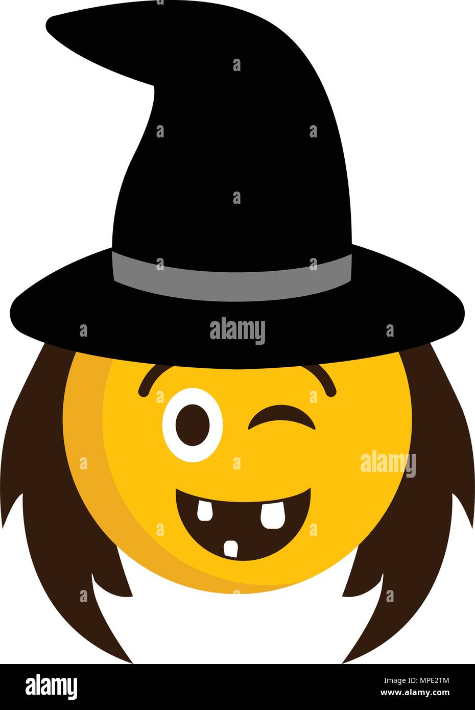 Happy witch emoji icon Stock Vector Image & Art Alamy