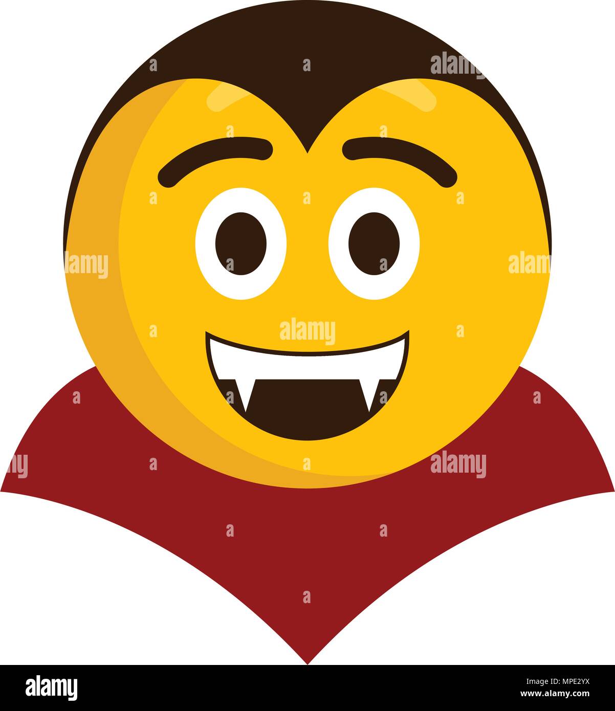 Happy vampire emoji icon Stock Vector Image & Art Alamy