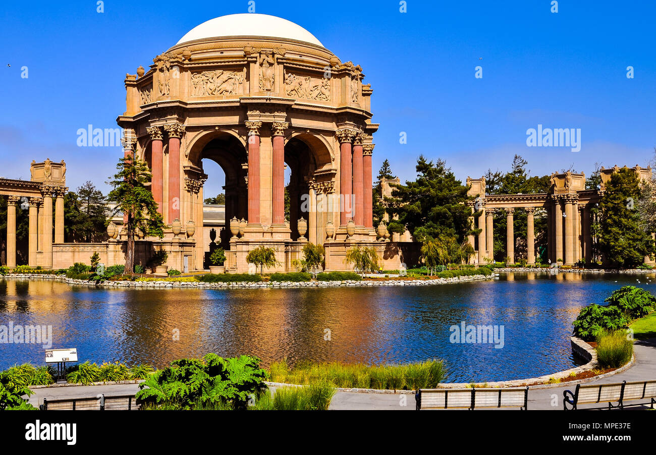 Palace of Fine Arts - San Francisco, CA Stock Photo