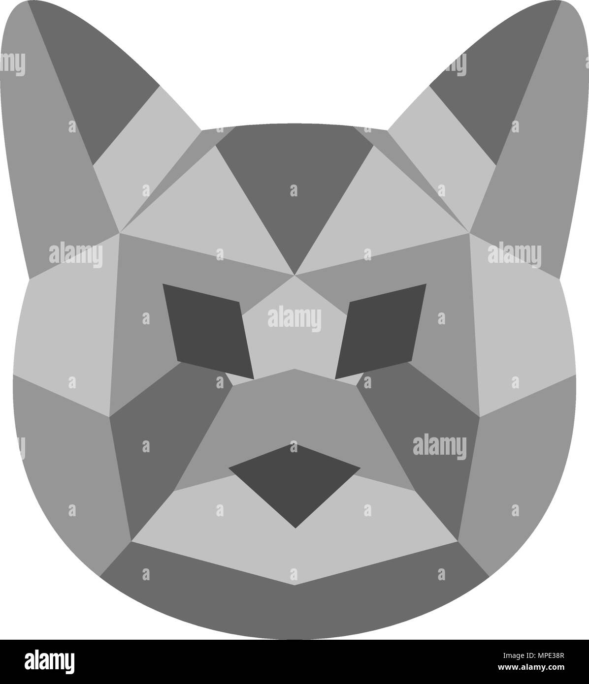 Low poly cat icon Stock Vector Image & Art - Alamy