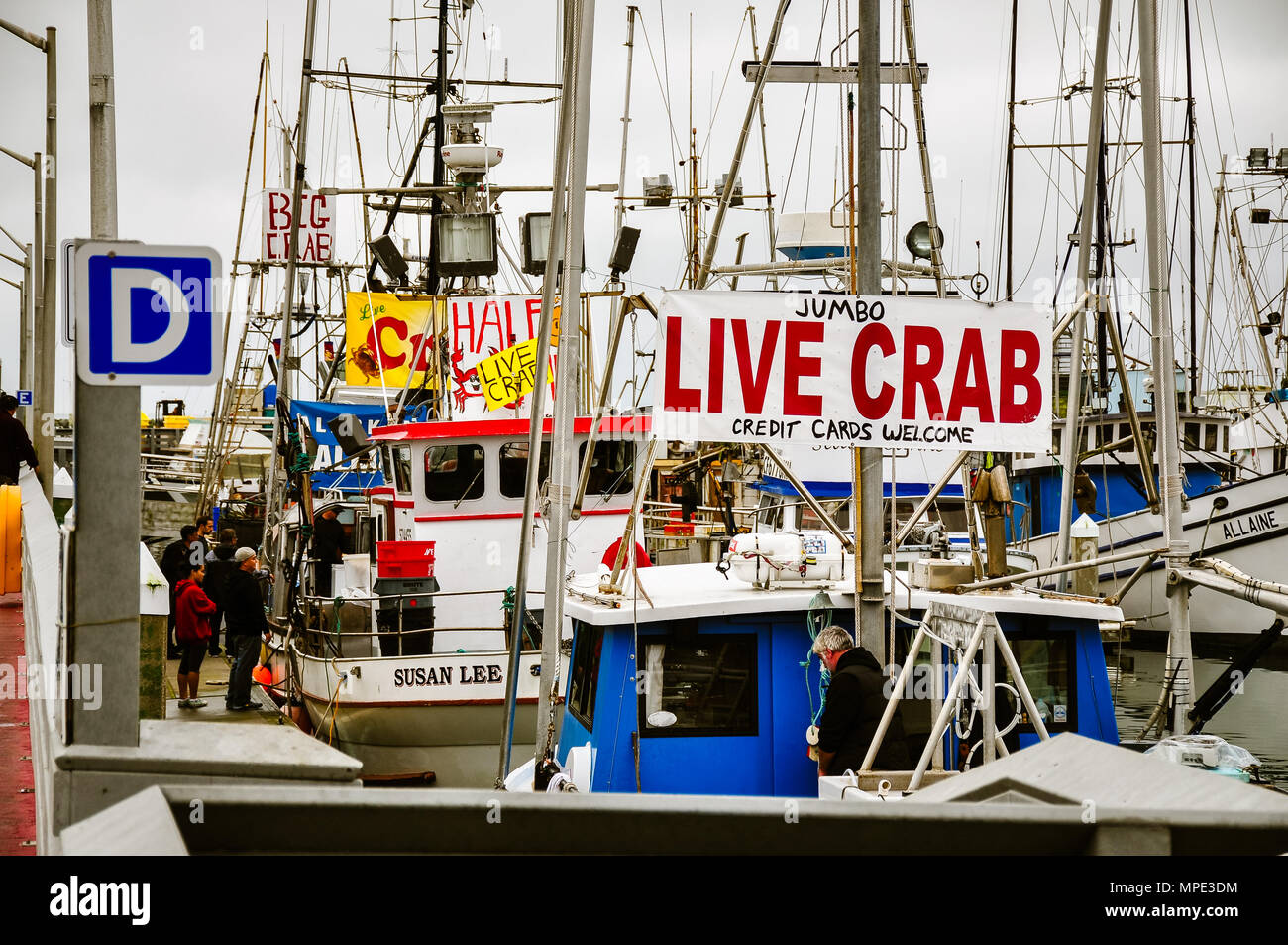 Half Moon Bay, CA/USA Dec. 7, 2014 It's crabbing season and
