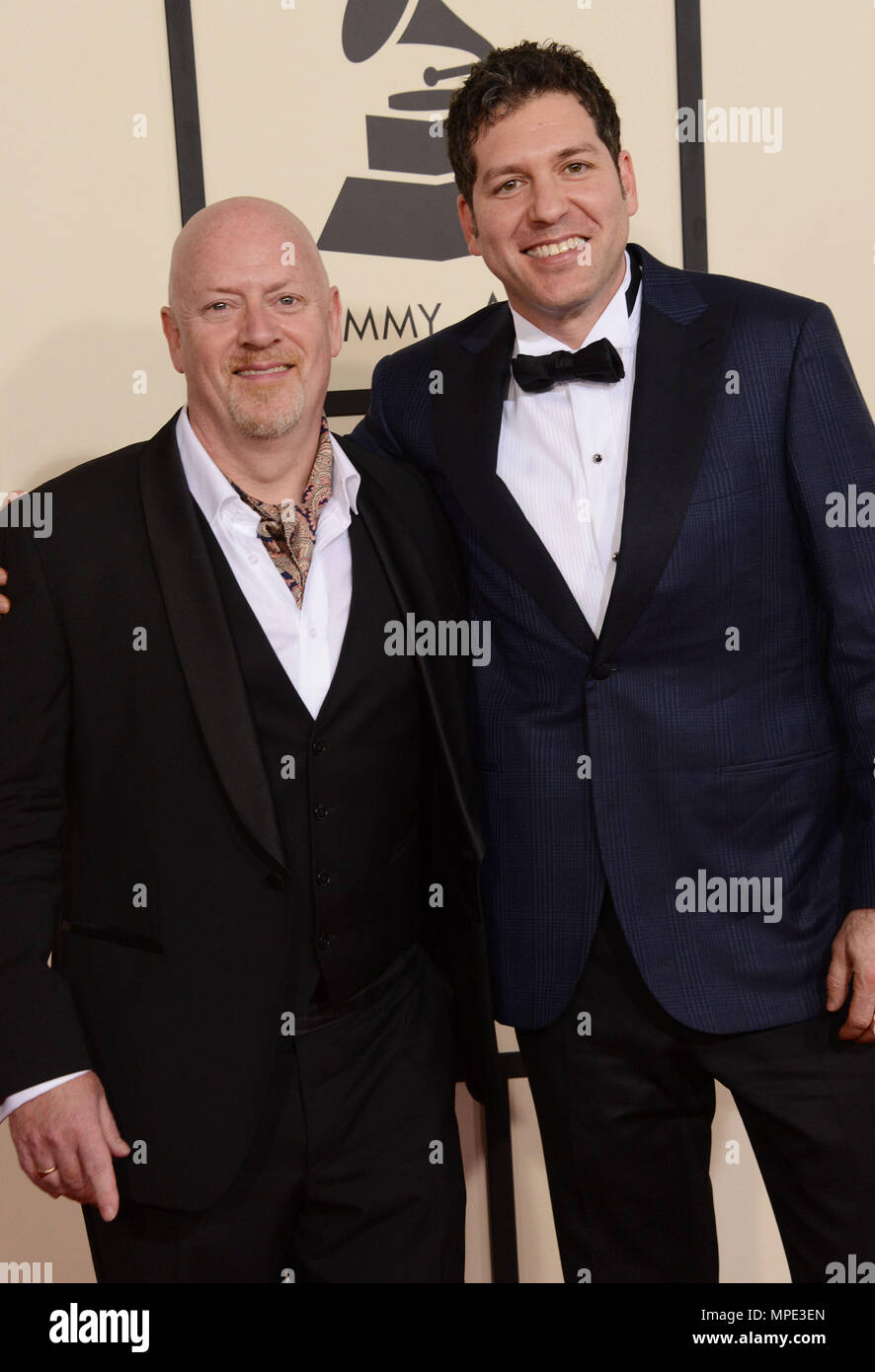 Billy Jay Srein, Steve Sidwell at the 57th Annual GRAMMY Awards at the  Staples Center in Los Angeles. February 8, 2015.Billy Jay Srein, Steve  Sidwell Event in Hollywood Life - California, Red
