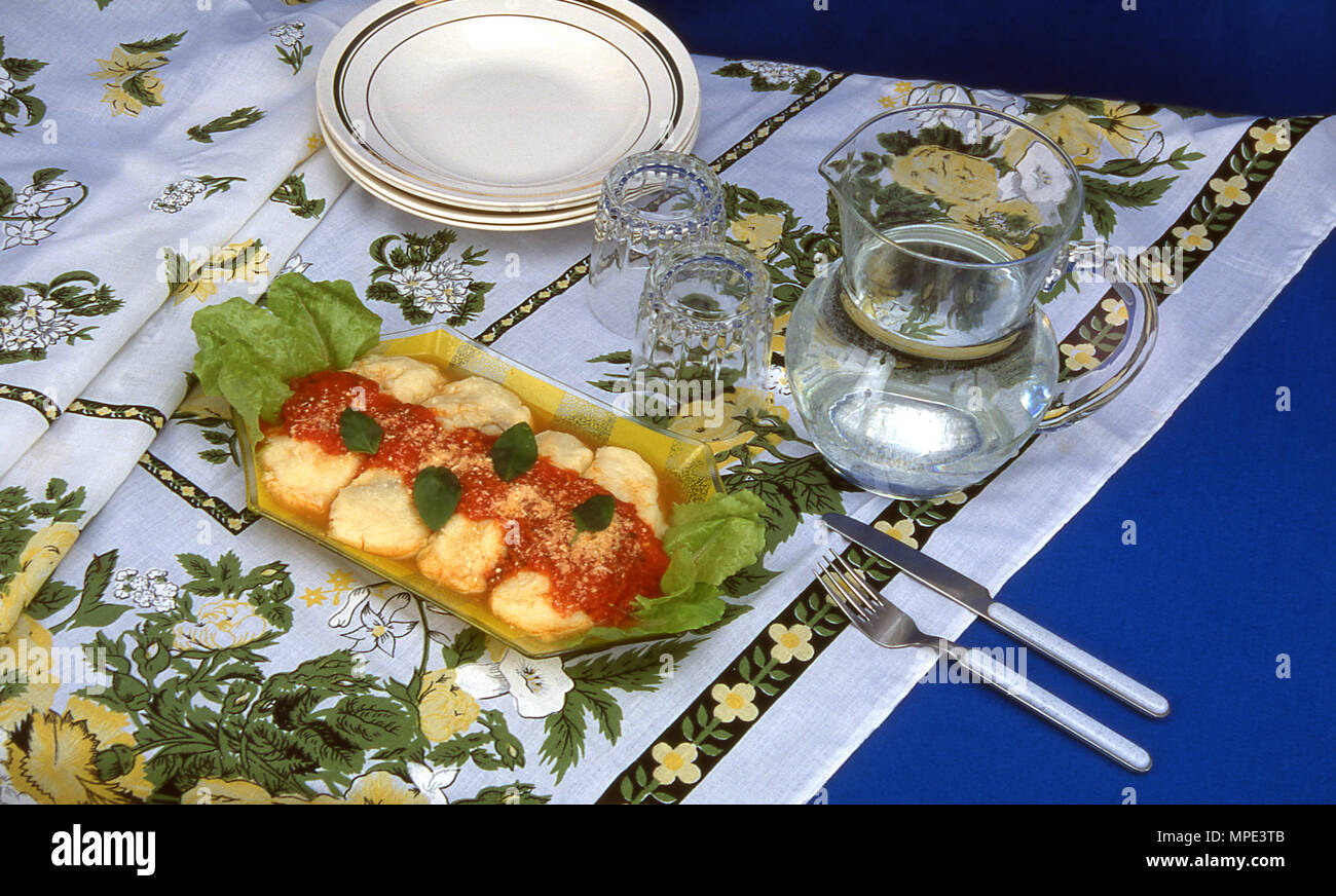 Food, gnocchi, ground beef Stock Photo Alamy