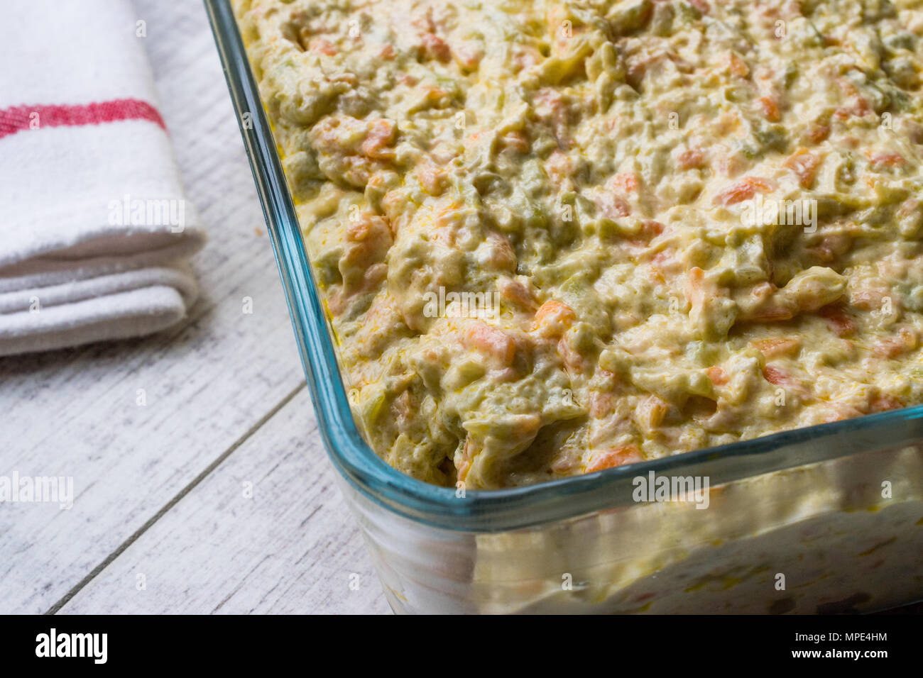 Turkish Appetizer Zucchini Salad With Yogurt And Carrot Traditional Food Stock Photo Alamy