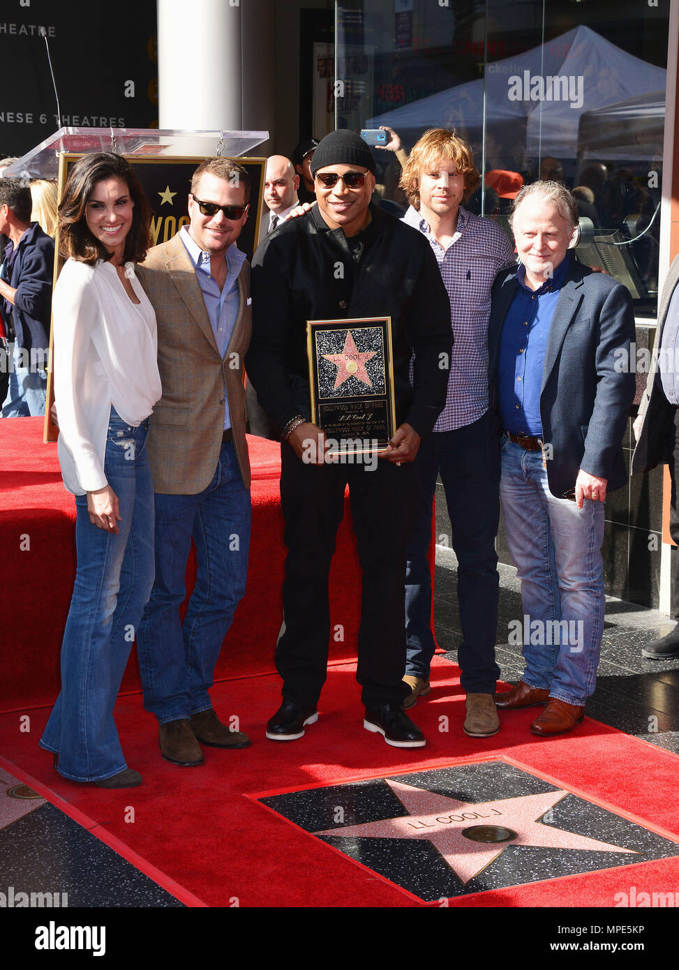 LL Cool J Star 021 cast of NCIS- Los Angeles  at LL Cool Honored with a Star on the Hollywood Walk Of fame in Los Angeles. January 21, 2016.LL Cool J Star 021 cast of NCIS- Los Angeles   Event in Hollywood Life - California, Red Carpet Event, USA, Film Industry, Celebrities, Photography, Bestof, Arts Culture and Entertainment, Topix Celebrities fashion, Best of, Hollywood Life, Event in Hollywood Life - California, Red Carpet and backstage, movie celebrities, TV celebrities, Music celebrities, Arts Culture and Entertainment, vertical, one person, Photography,    inquiry tsuni@Gamma-USA.com , C Stock Photo