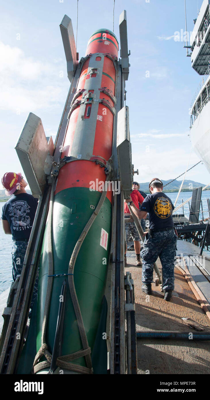 Sailors aboard Los Angeles-class attack submarine USS Chicago (SSN 721 ...