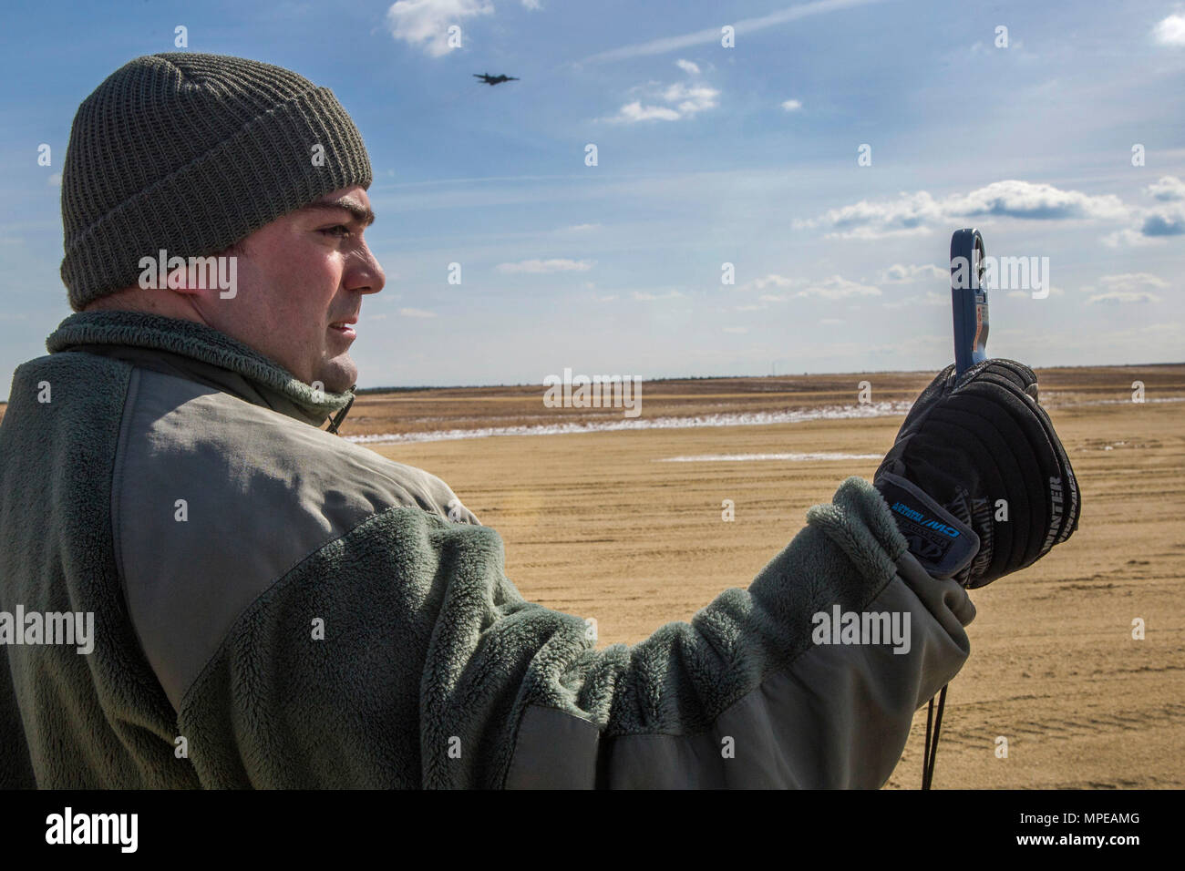 Tech. Sgt. Robert Crewell, aerial traffic controller, 621st Contingency