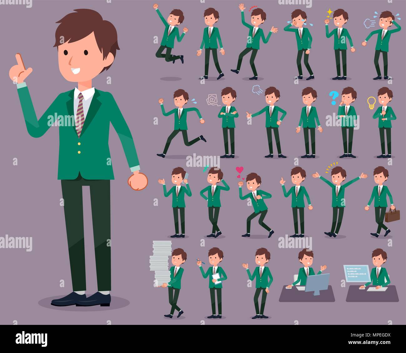 School uniform teen boy blazer hi-res stock photography and images - Alamy