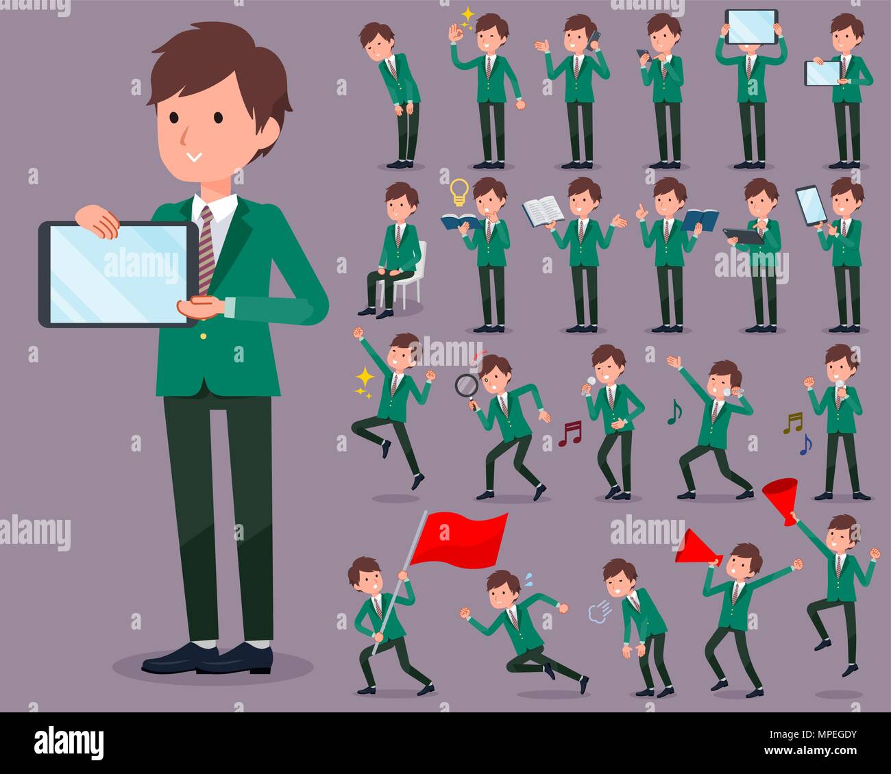 School uniform teen boy blazer hi-res stock photography and images - Alamy