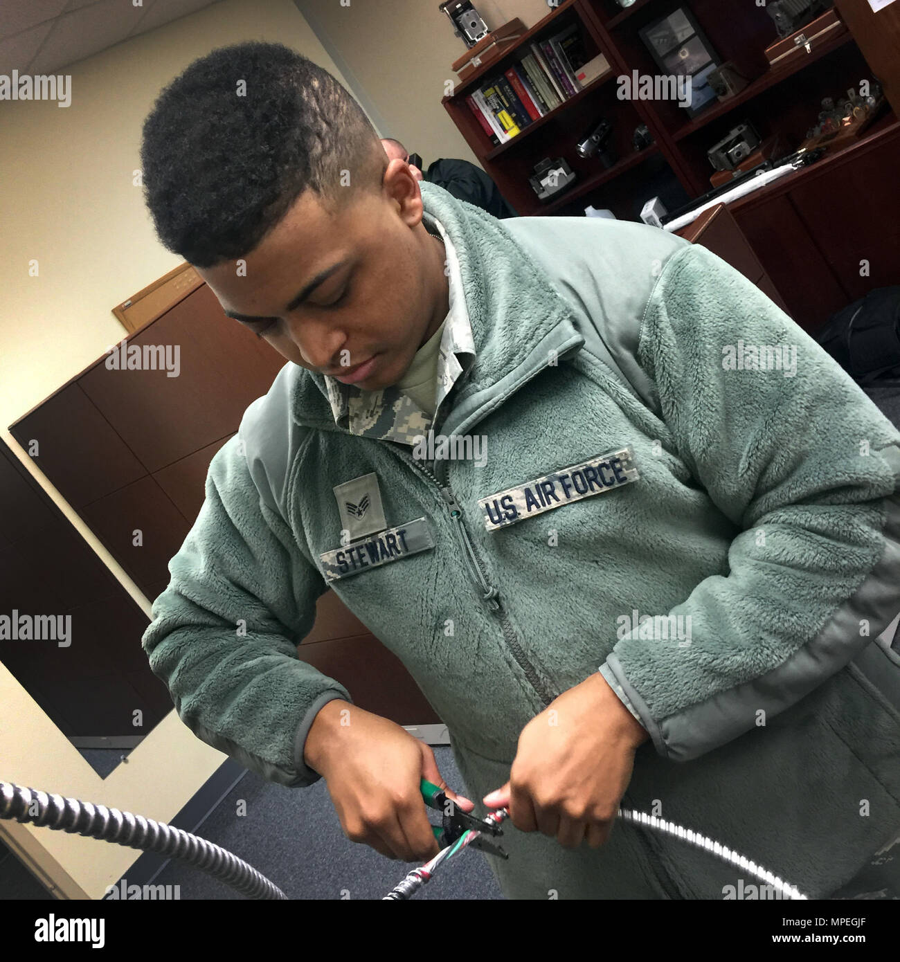 Senior Airman DeVante Stewart, 514th Civil Engineer Squadron, Air Force ...