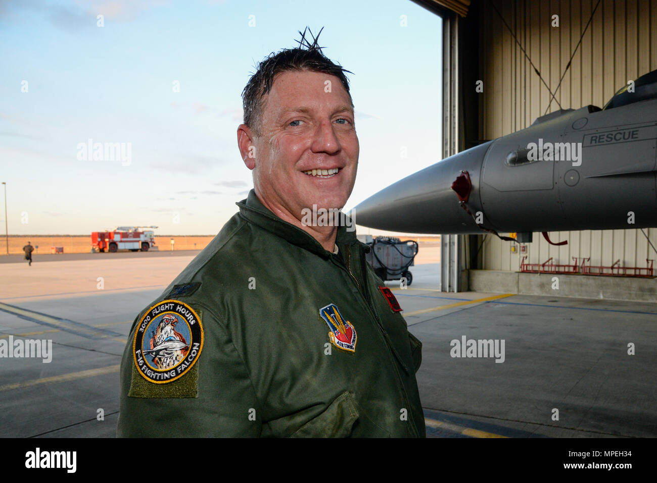 U.S. Air Force Col. Bradford Everman, Operations Group Commander of the ...