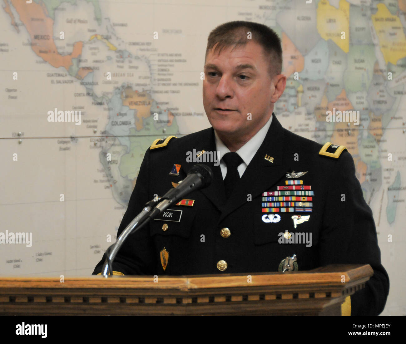 Maj. Gen. Troy D. Kok, commanding general of the U.S. Army Reserve's ...