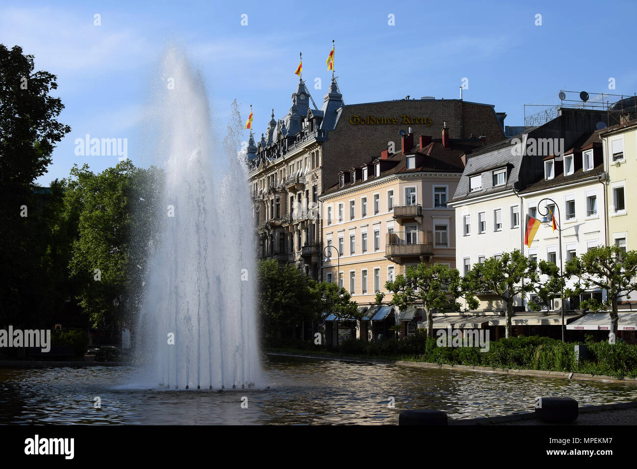 BADEN-BADEN, GERMANY - May 18, 2018: Baden-Baden is a spa town located in the state of Baden-Württemberg in southwestern Germany. Stock Photo
