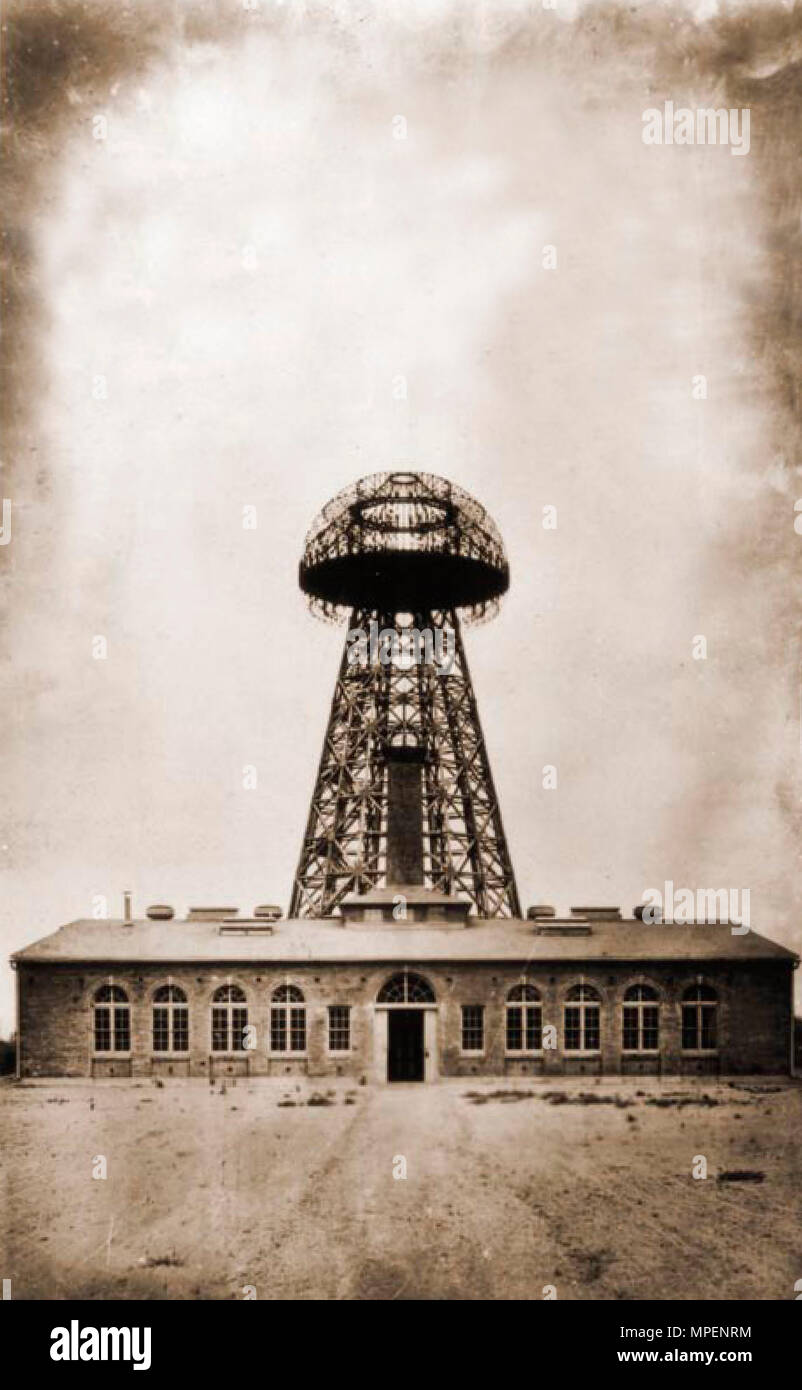 Nicola Tesla's Wardenclyffe Tower, Shoreham, NY Stock Photo