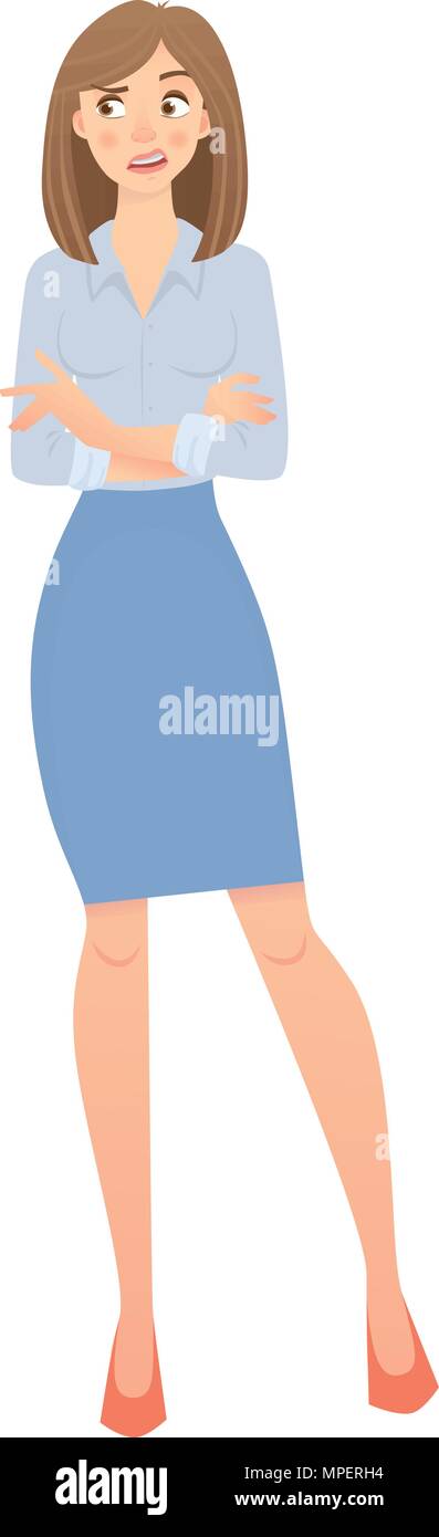 Fussy woman Stock Vector Images - Alamy