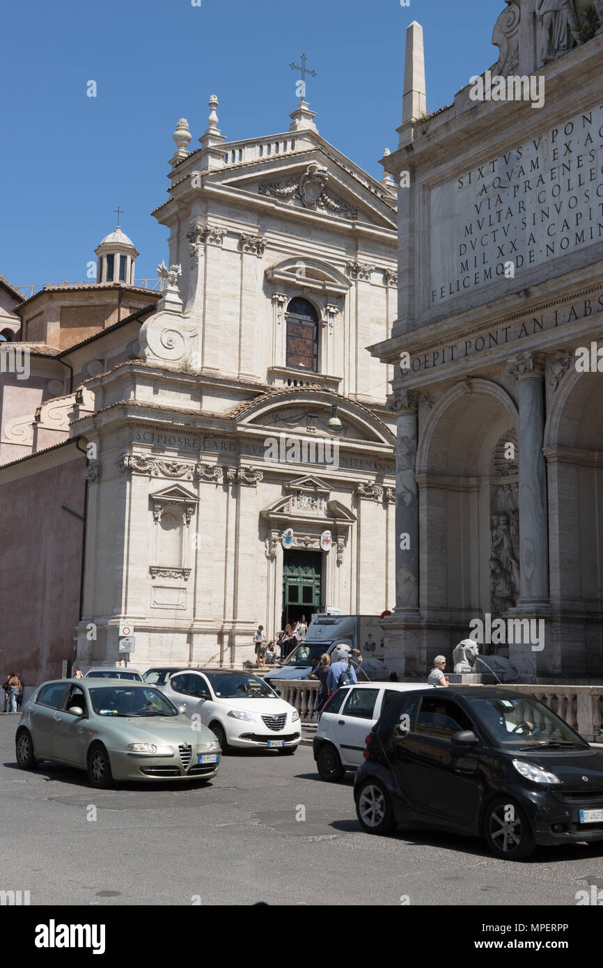 Rome church Santa Maria della Vittoria, Italy Stock Photo - Alamy