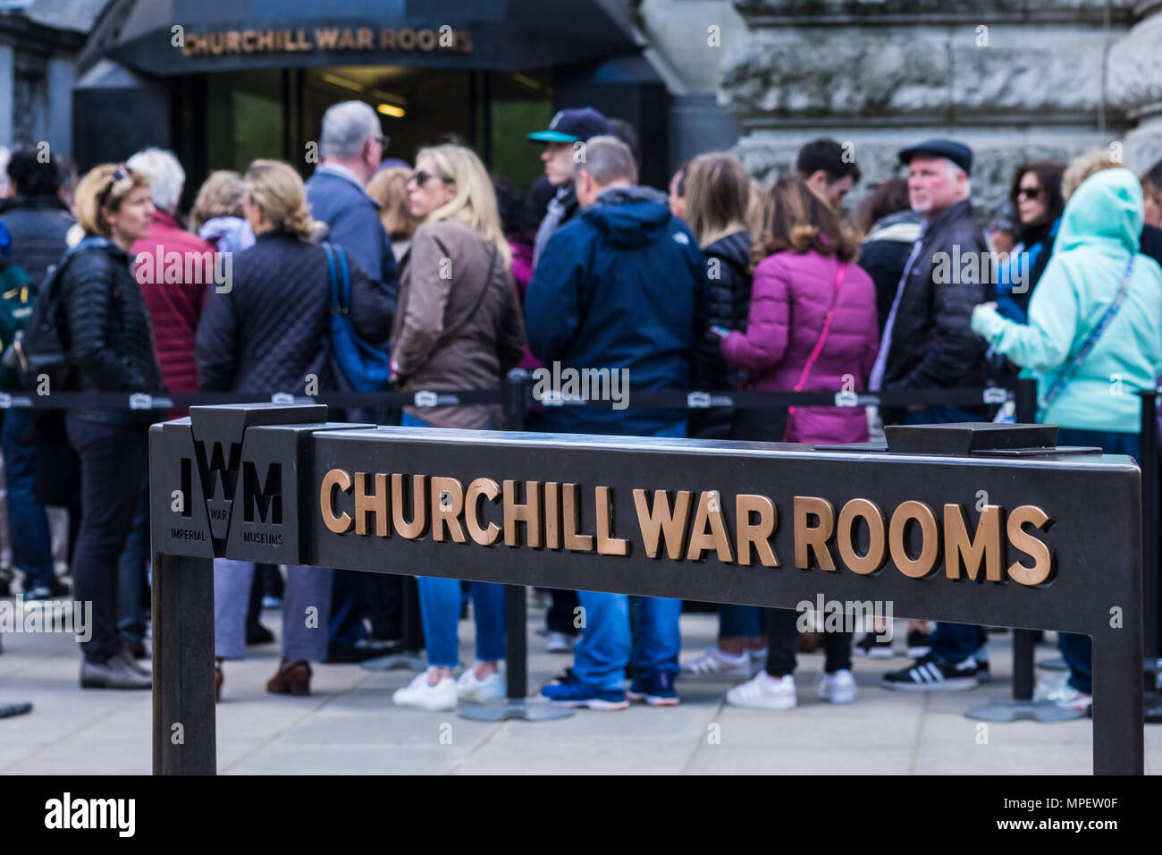 Churchill War Rooms, Whitehall, London, England, U.K. Stock Photo