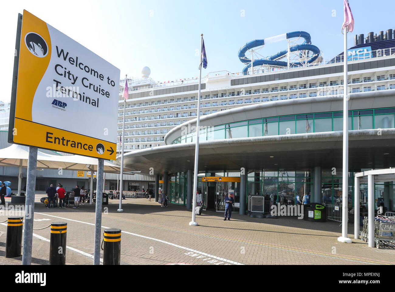 Southampton City Cruise Terminal exterior, Southampton Docks Stock Photo