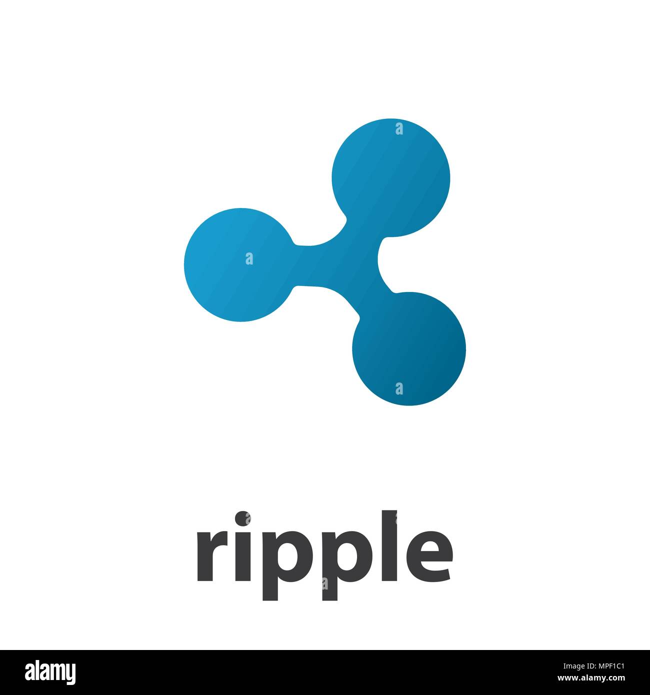 Ripple symbol illustration Stock Vector