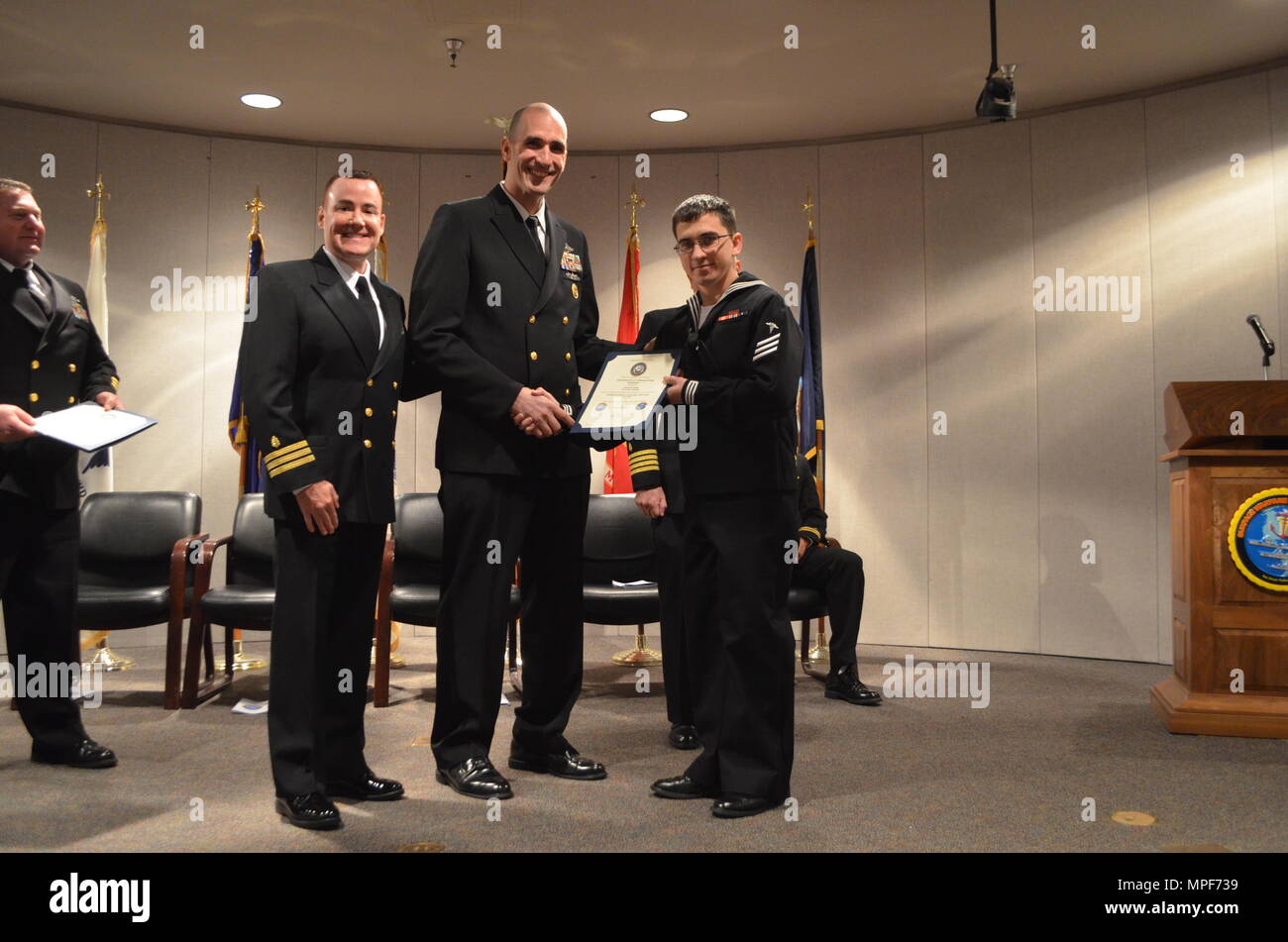 SAN DIEGO (Feb 17 2017) Cmdr Steven J Parks left officer in