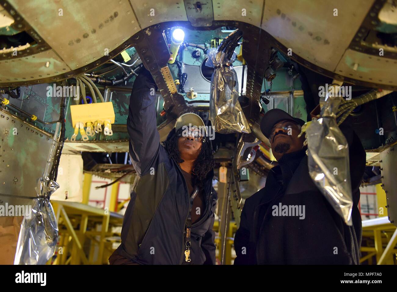 Tanya Thompson, 561st Aircraft Maintenance Squadron aircraft worker