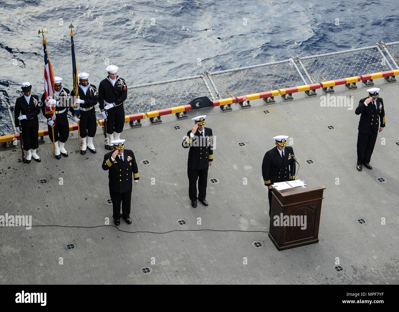 ATLANTIC OCEAN (Feb. 18, 2016) – Cmdr. Paul Tremblay, a Navy chaplain ...