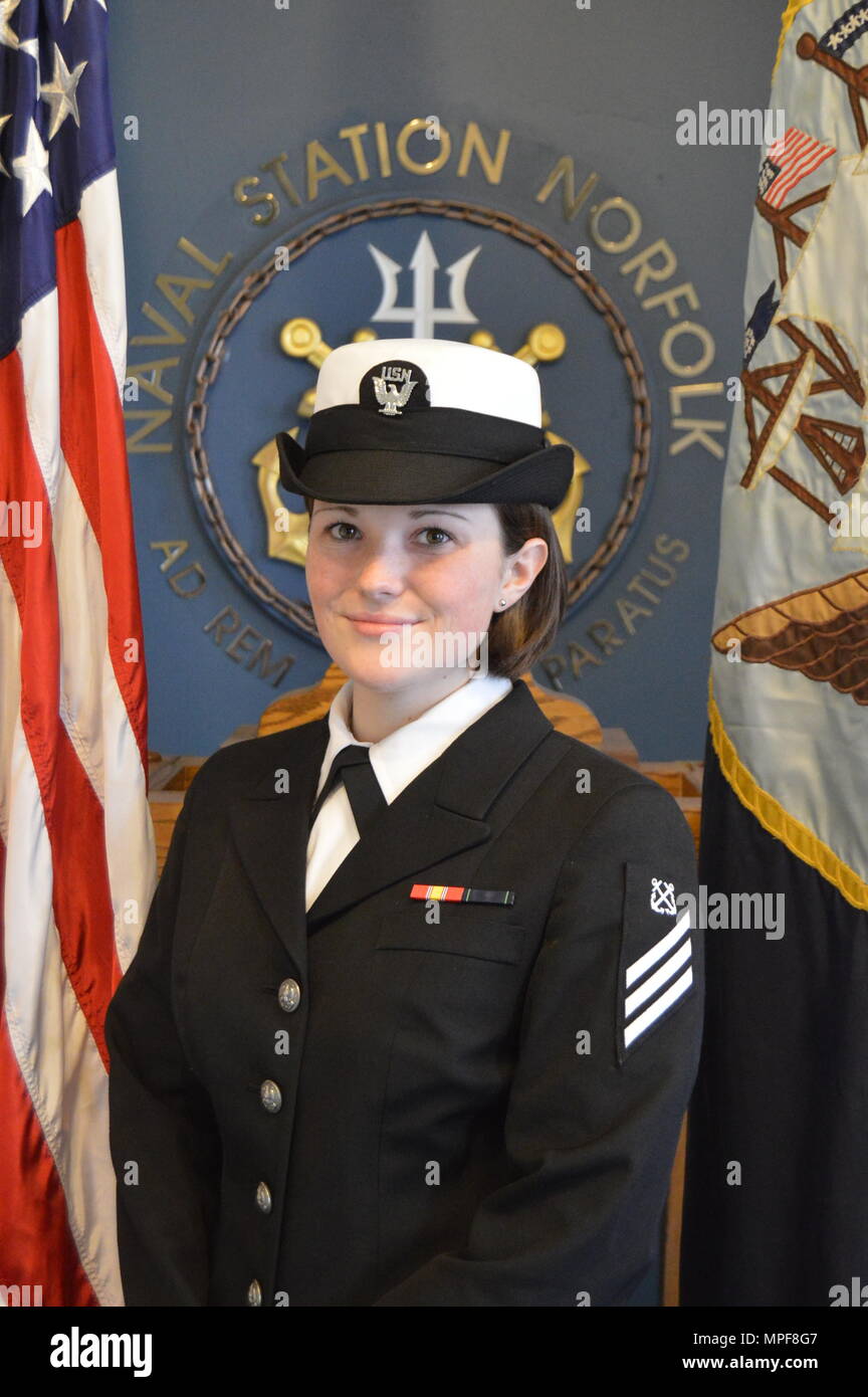 Boatswain's Mate Seaman Hailey Pool (20), assigned to Naval Station