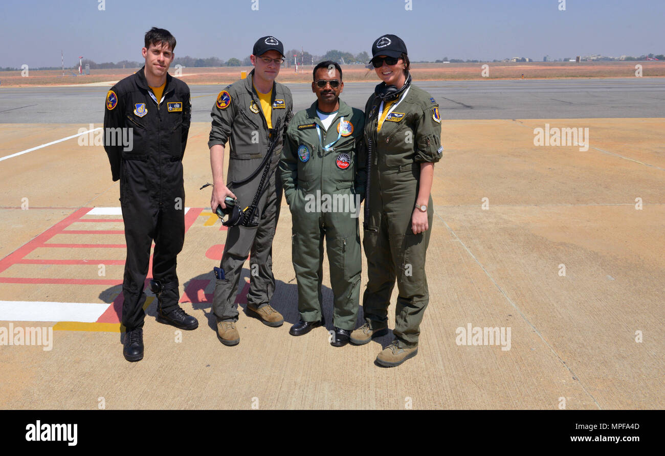 Members Of The Pacific Air Force Aerial Demonstration Team Pause For