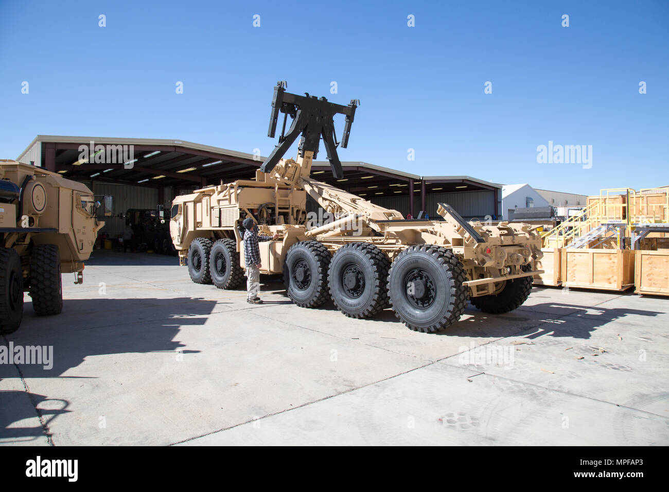 Charles Allen is a heavy mobile equipment mechanic working on the LVSR