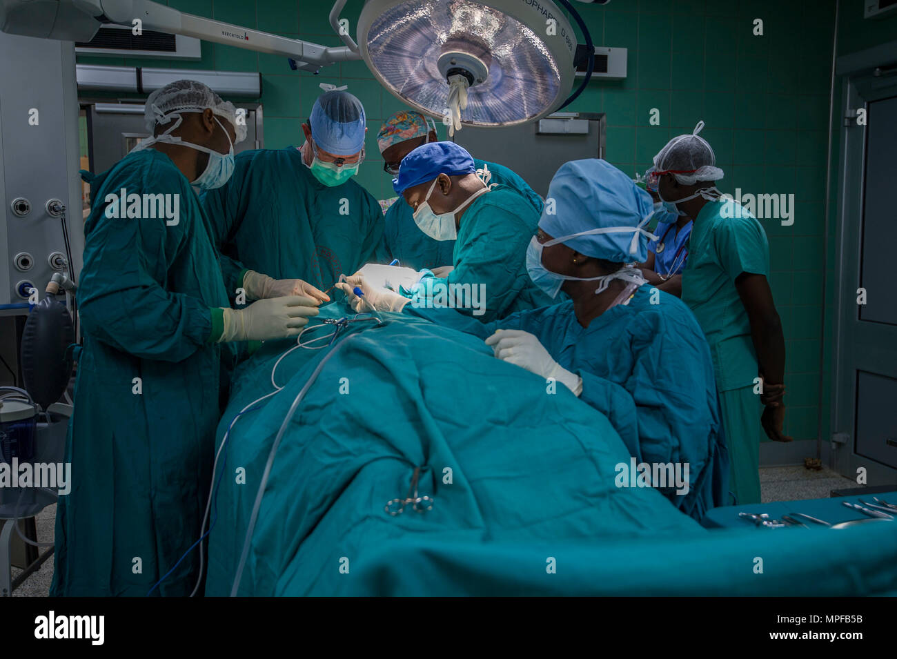 U.S. Army Lt. Col. David Tucker, an oral and maxillofacial surgeon