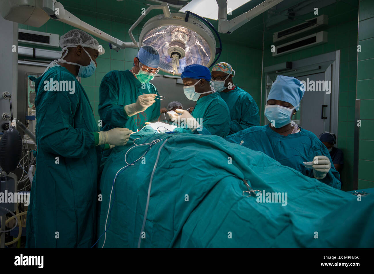 U.S. Army Lt. Col. David Tucker, an oral and maxillofacial surgeon