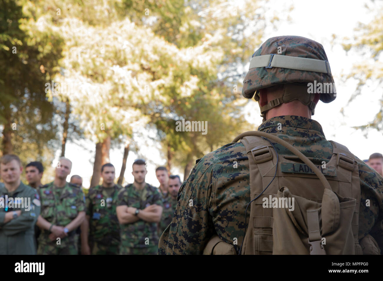 Sgt. Joshua L. Laduke, a utilities chief assigned to Special Purpose