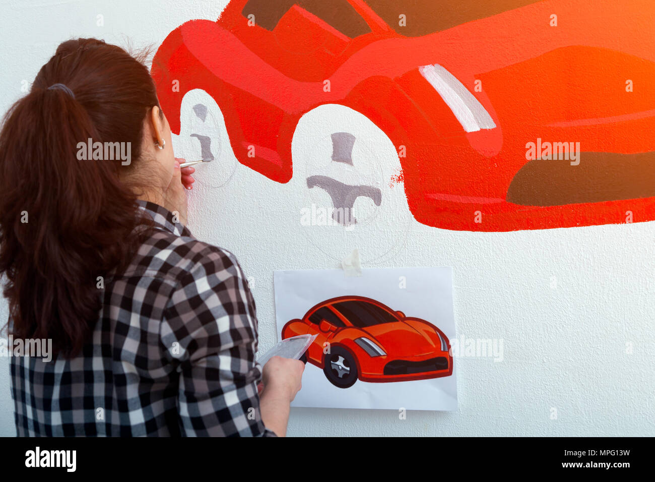 [ 3D Light FX] 3D Deco Light FX Vehicles Red Sports Car - New
