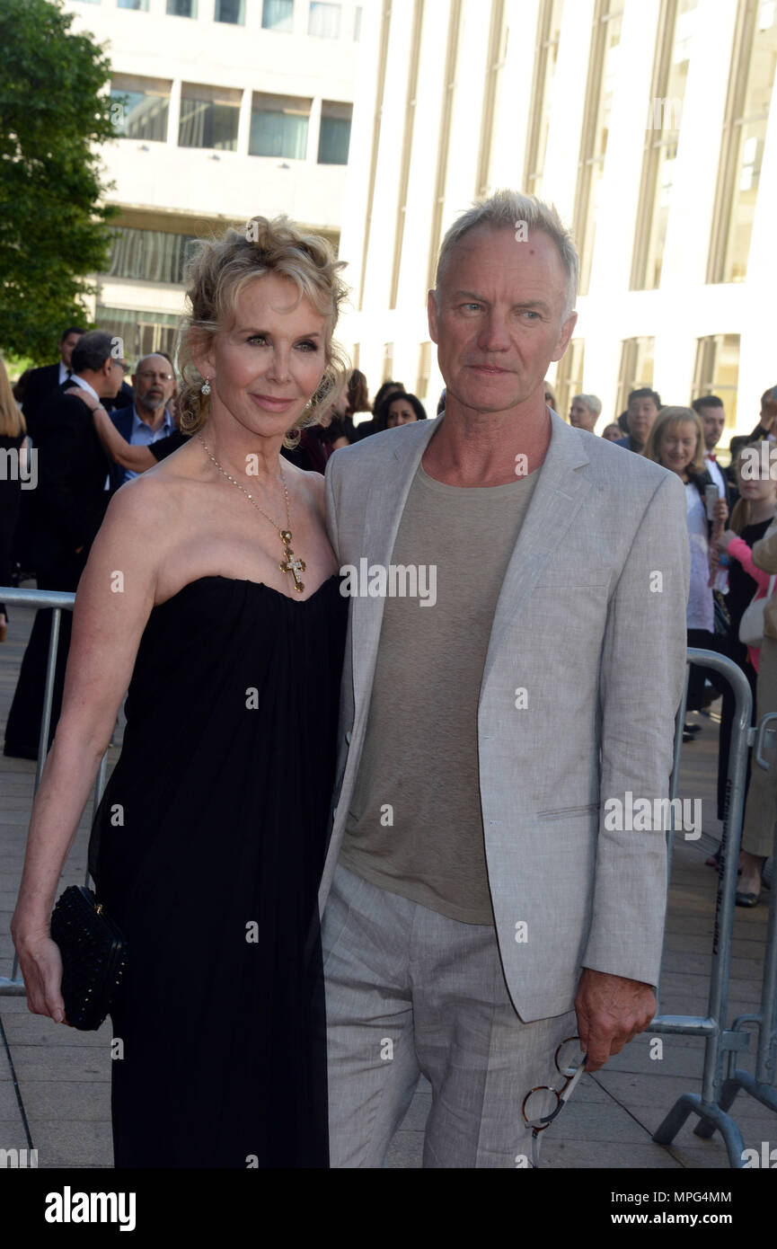 NEW YORK, NY - MAY 21: Sting, Trudie Styler attends the 2018 American ...