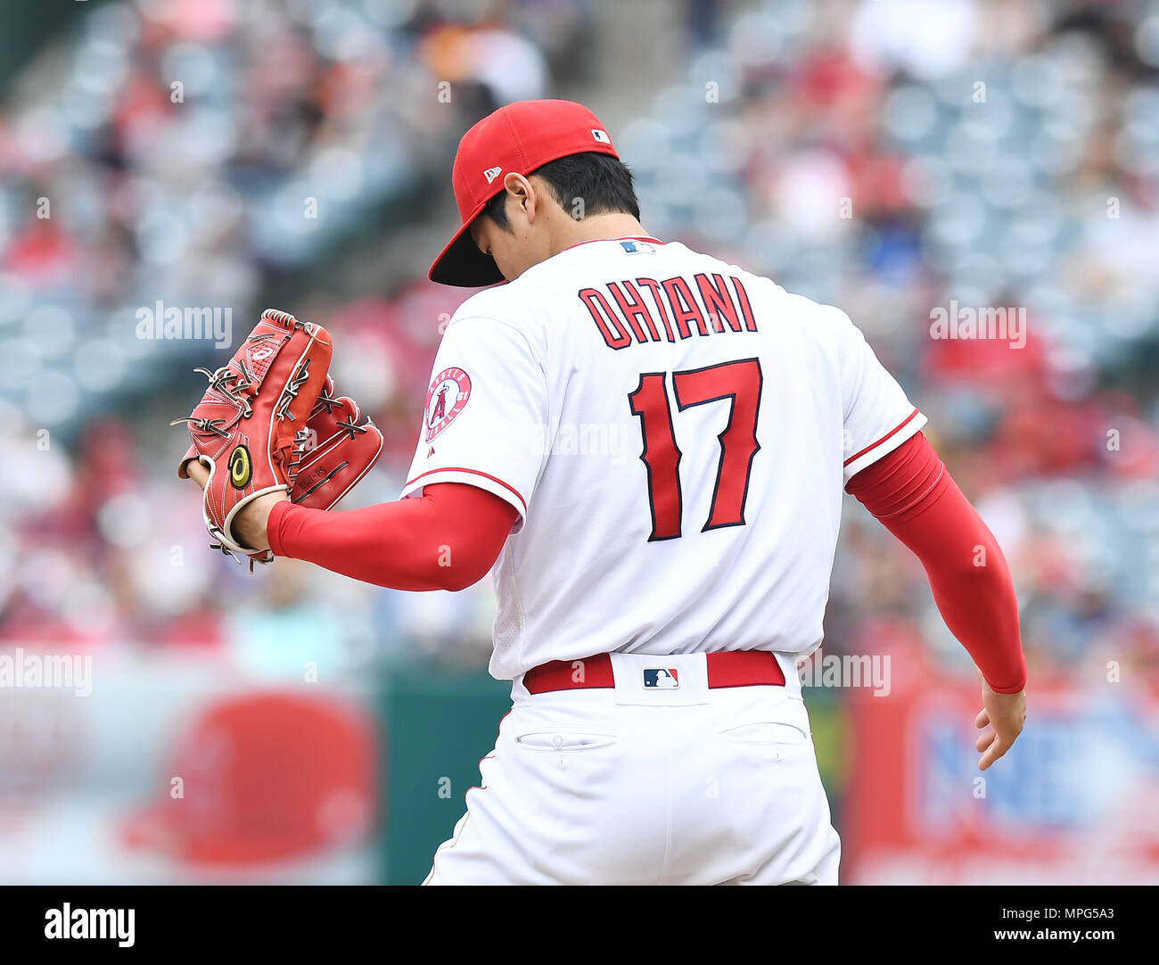 Angel Stadium of Anaheim, home of the Los Angeles Angels Major League baseball  team, Anaheim California Stock Photo - Alamy