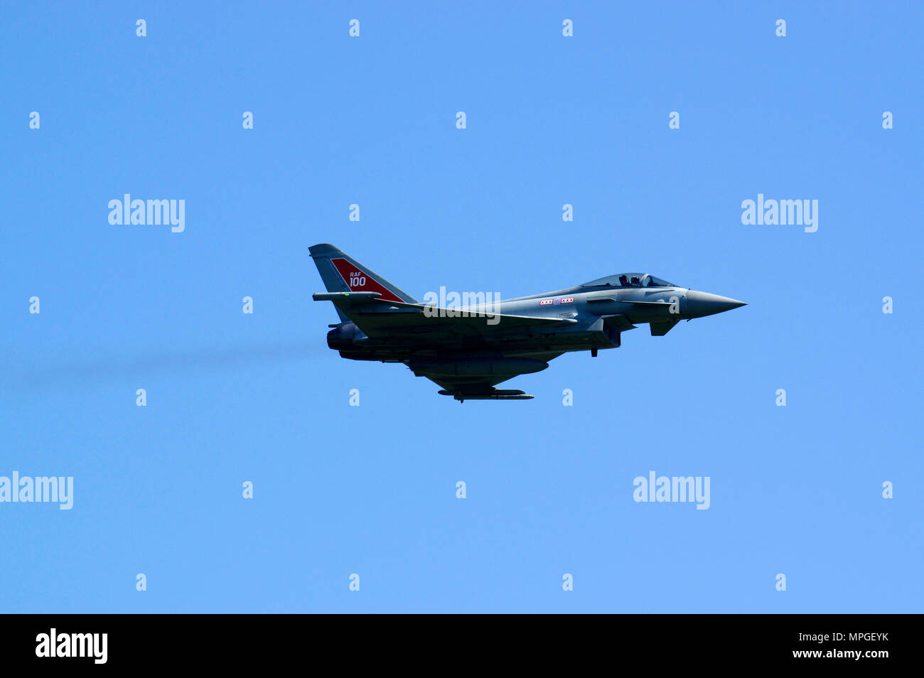 Eurofighter Typhoon FGR 4 ZK318, at Shuttleworth, Old Warden, Stock Photo